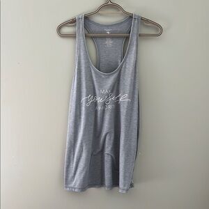 Athletic Works Dri More Tank Top Gray Make Yourself Priority Large